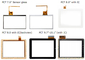 G+F/F écran tactile capacitif de comprimé projeté 7 par pouces pour le PC de comprimé/maison futée