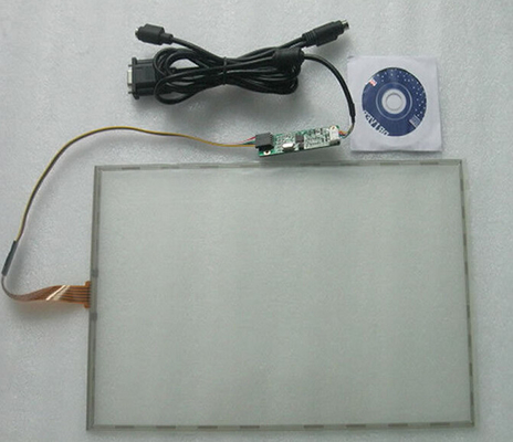 Interface d'USB verre résistif d'écran tactile de 15 pouces avec le film de contrôleur et d'ITO de 0.188mm