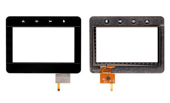4.3" G+G Projected Capacitive Touch Panel with Focaltech Ilitek or Goodix IC