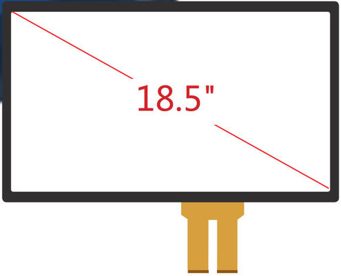 18Écran tactile capacitif projeté de 5 pouces avec 10 points multi-touch et transmission de lumière élevée