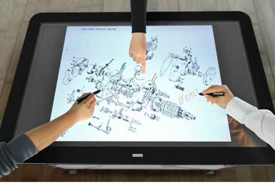 70 pouces 72 pouces aucun affichage d'écran tactile de dérive avec le câble et le contrôleur d'USB