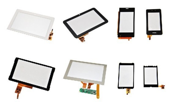 G+F a projeté l'écran tactile capacitif pour GPS, 7&quot; panneau adapté aux besoins du client d'écran tactile