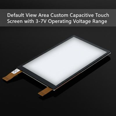 Default View Area Custom Capacitive Touch Screen with 3-7V Operating Voltage Range